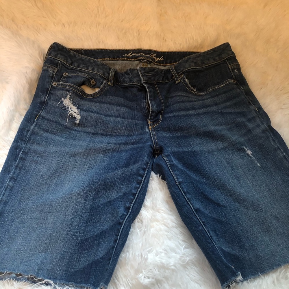 American Eagle cutoff Jean shorts stretch size 12